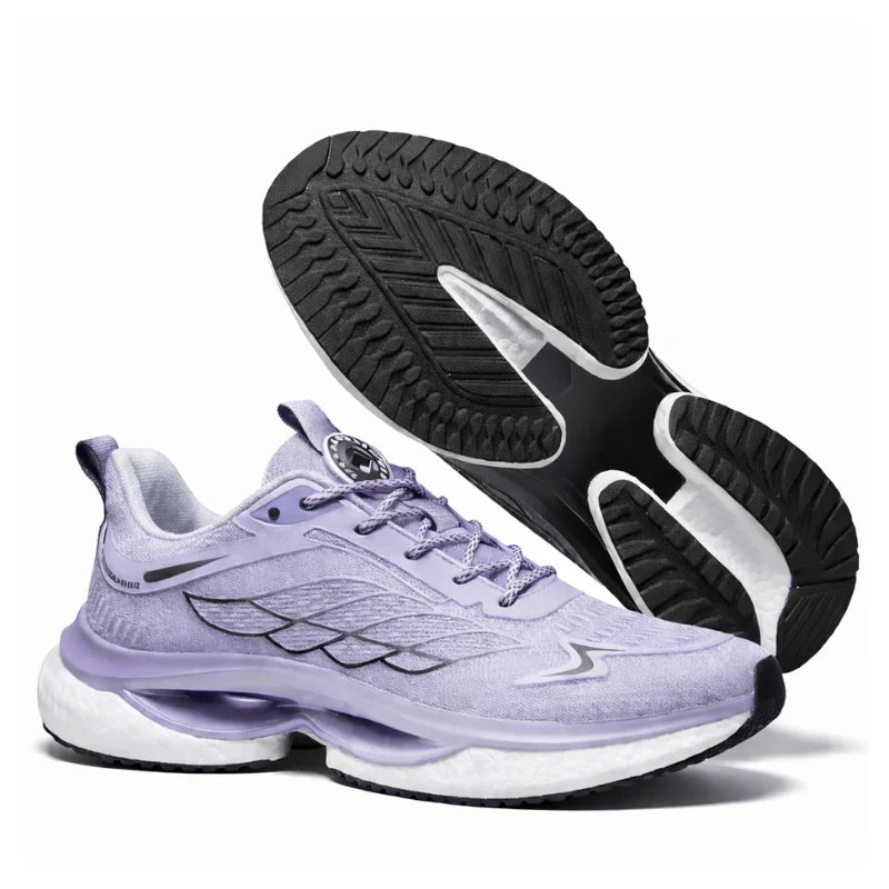 NordStep® Aero in Lila – Seitenansicht und Laufsohle