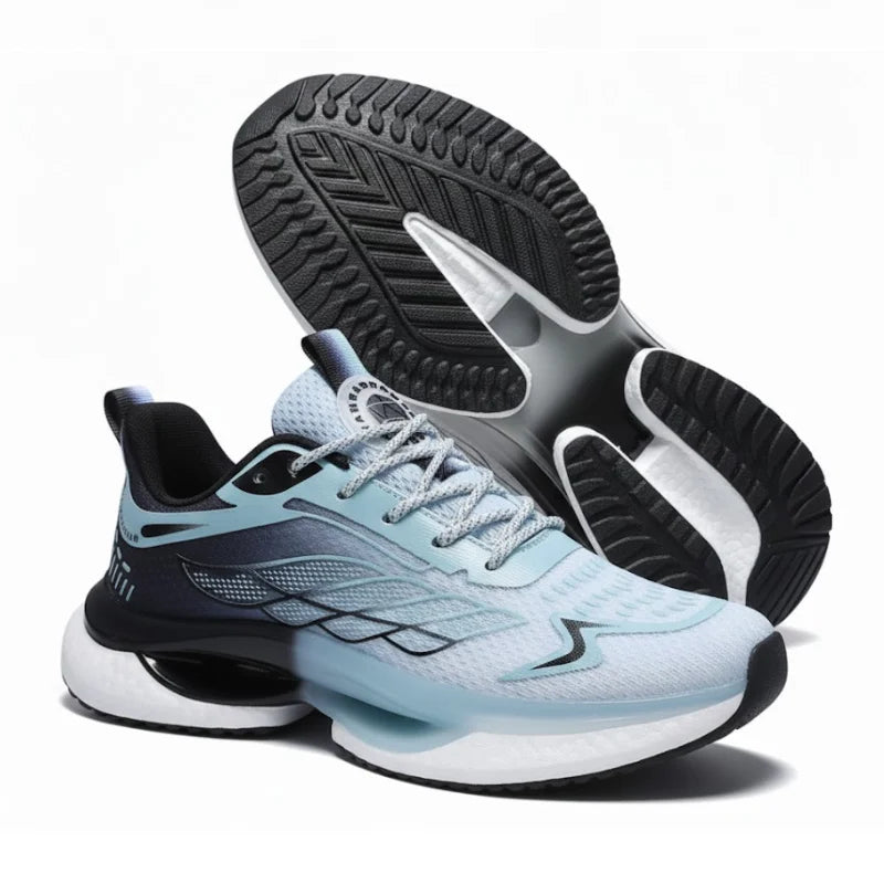 NordStep® Aero in Blau – Seitenansicht und Laufsohle
