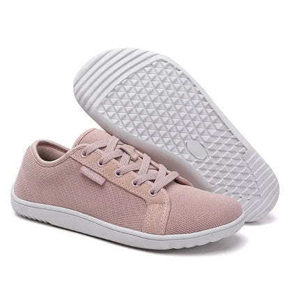 Ruimevo® Komfortsneaker in Rosa mit weißer Laufsohle