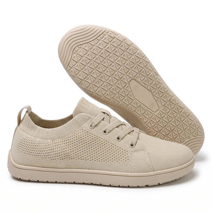 Stapvrij® Komfortsneaker in Beige, Seitenansicht und Sohle