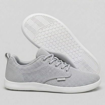WideStep Sneaker in Grau mit weißer Sohle